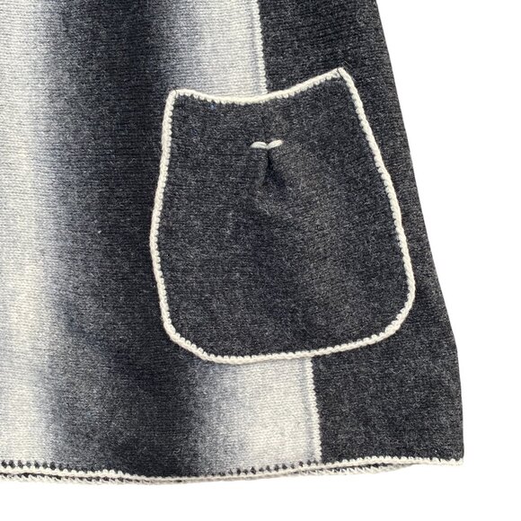 Baltic Inspirations Gradient Knit Tunic Dress Gray Wool Scandi Art Lagenlook-XL - Picture 7 of 14